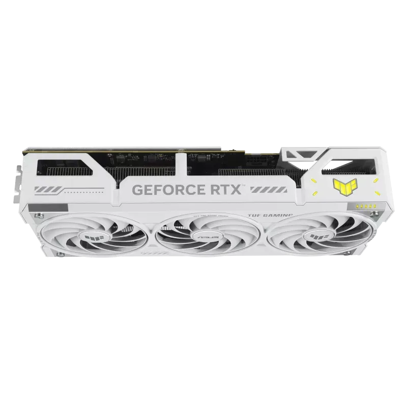 نمای جانبی کارت گرافیک ASUS TUF Gaming White